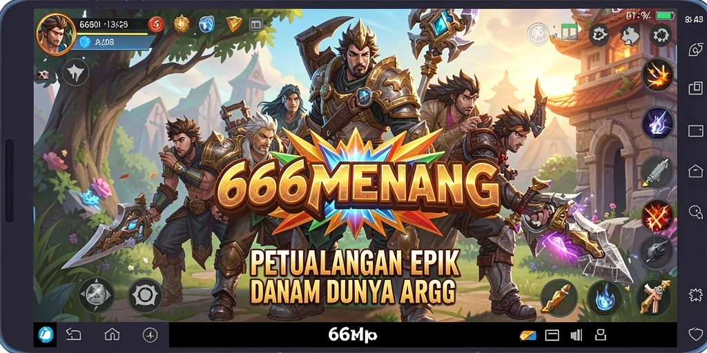 Tampilan gameplay seru dalam 666MENANG yang penuh aksi.