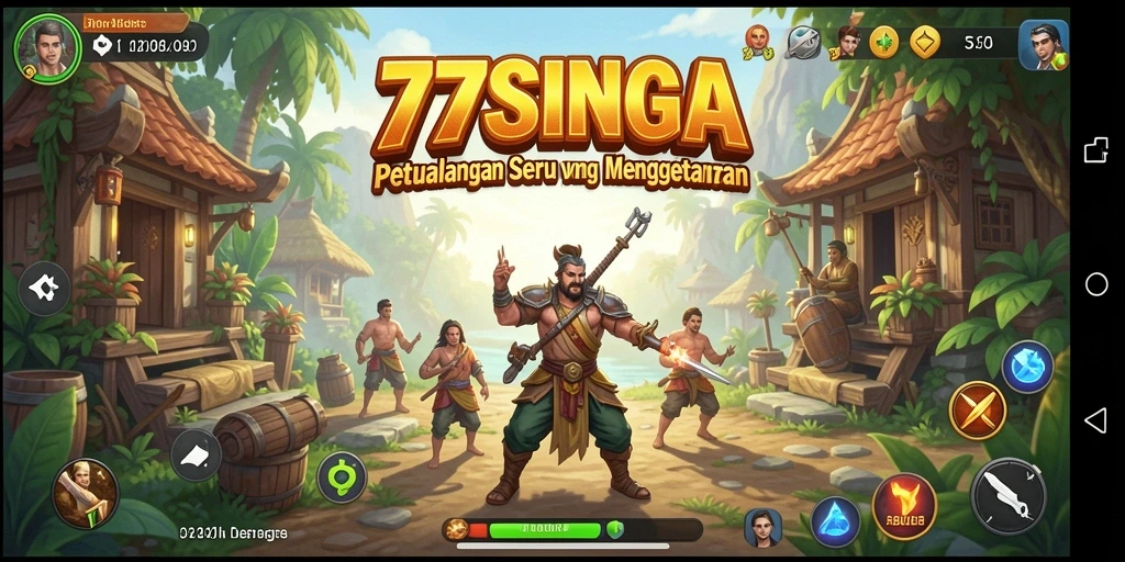 Screenshot gameplay 77SINGA yang menampilkan aksi petualangan seru.