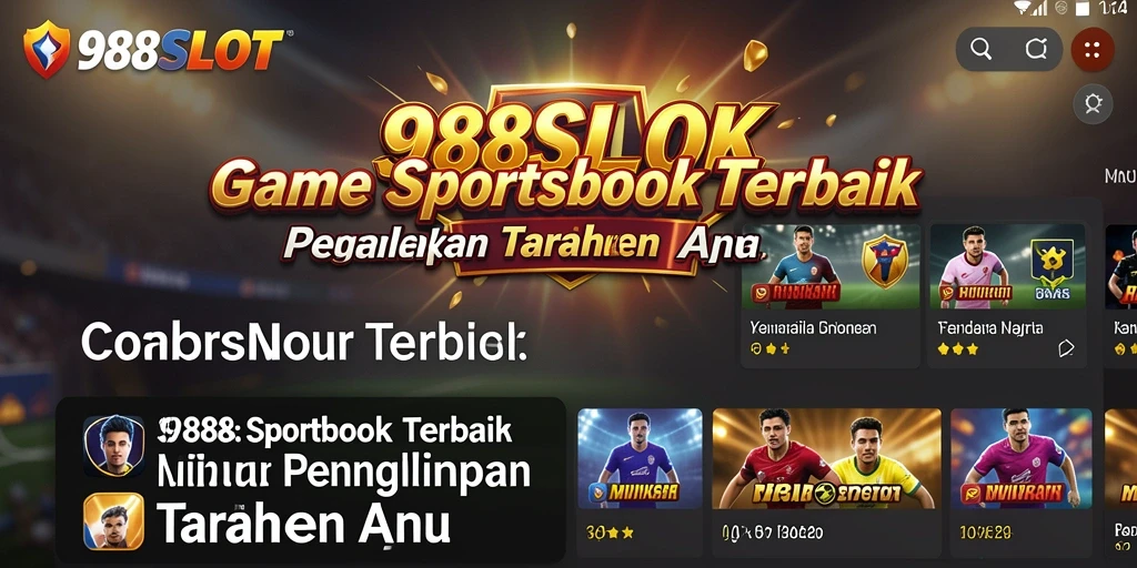 Tampilan utama 988SLOT dengan berbagai opsi taruhan olahraga yang tersedia.