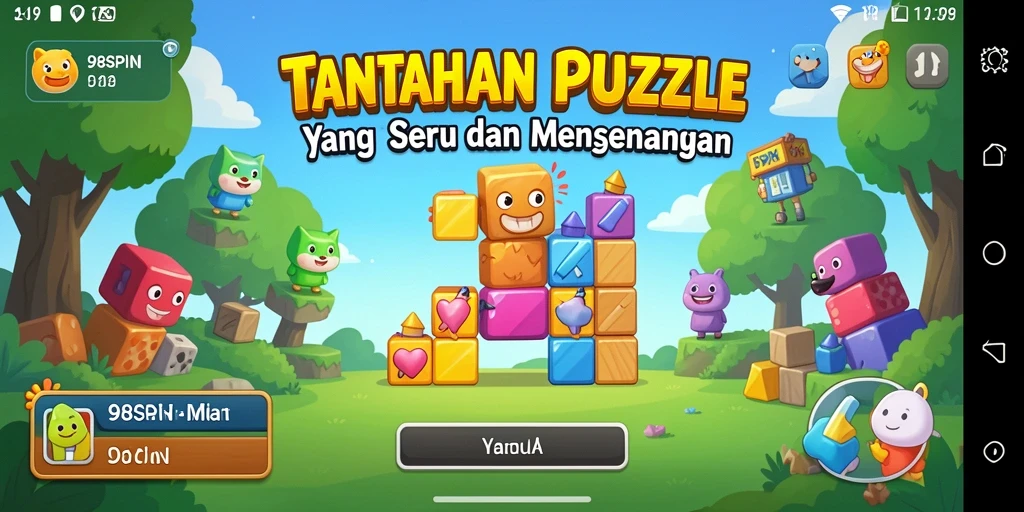 Tampilan gameplay menarik dari 98SPIN dengan berbagai tantangan puzzle.