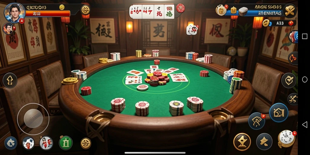 Tampilan gameplay QiuQiu di API33 yang seru dan mendebarkan.