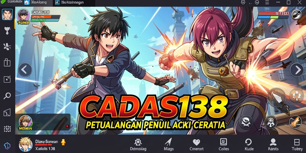 Tampilan grafik gameplay penuh aksi dari CADAS138.