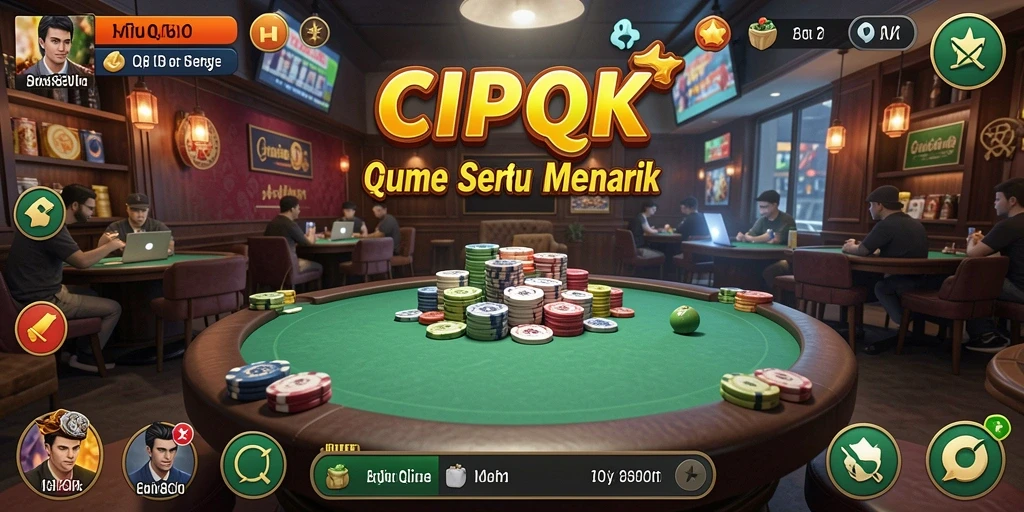 Tampilan gameplay seru dari CIPOK dengan interaksi antar pemain.