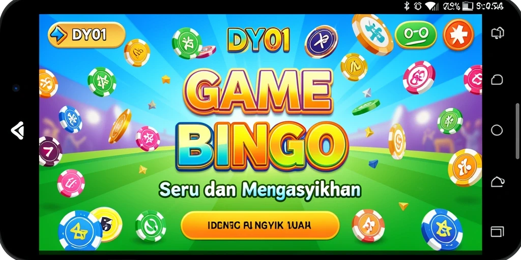 Tampilan screenshot utama gameplay Bingo dalam DY01 yang menarik