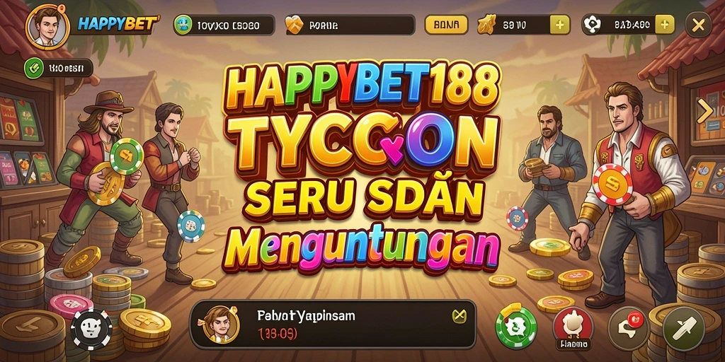 Tangkapan layar gameplay <strong>HAPPYBET188</strong> menampilkan keseruan membangun bisnis Tycoon.