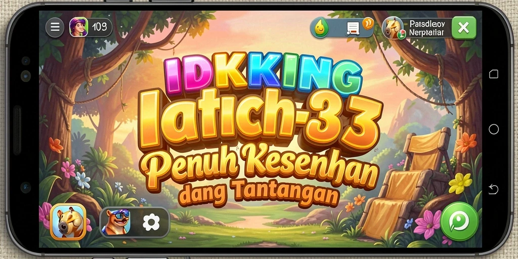Screenshot gameplay <strong>IDRKING</strong> menampilkan momen seru saat menyelesaikan level.