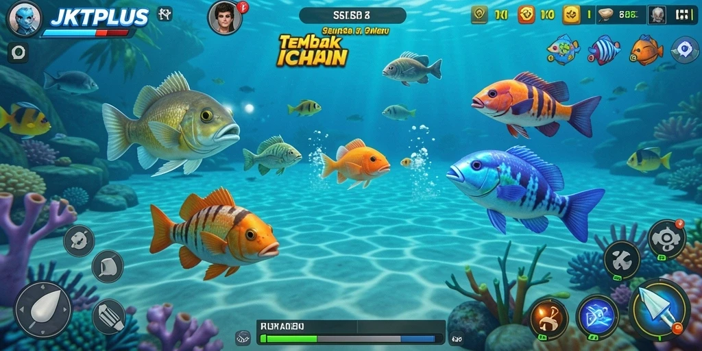 Tampilan gameplay JKTPLUS yang menegangkan dan penuh warna.