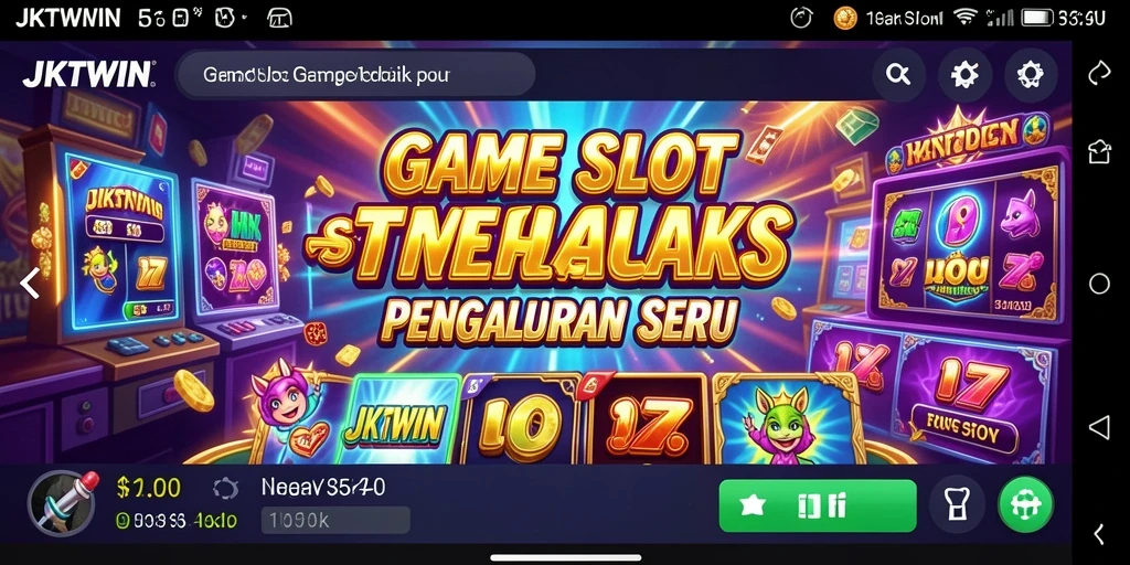 Tampilan gameplay seru dari JKTWIN dengan berbagai mesin slot.