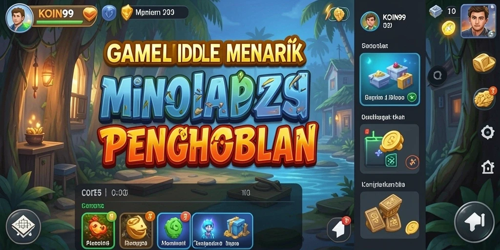 Screenshot KOIN99 menampilkan gameplay Idle yang seru dan mengasyikkan.