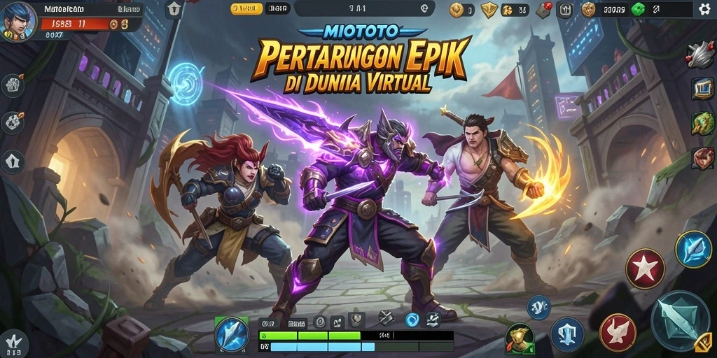 Gameplay Fighting yang seru dan penuh aksi dari MIOTOTO.