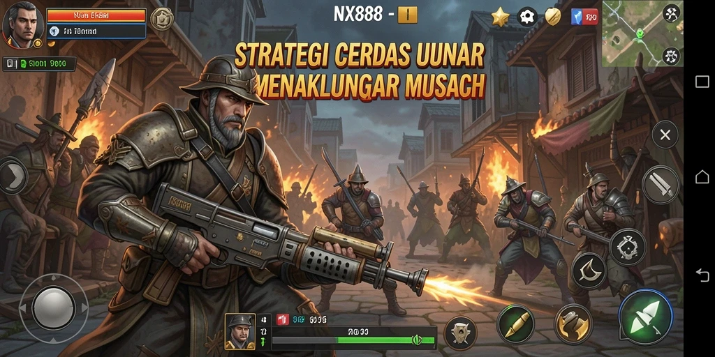 Tampilan permainan NX888 dengan strategi mendalam dan grafis menarik.