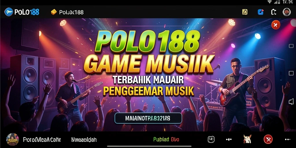 Tampilan gameplay menarik dari POLO188 dengan alat musik virtual.