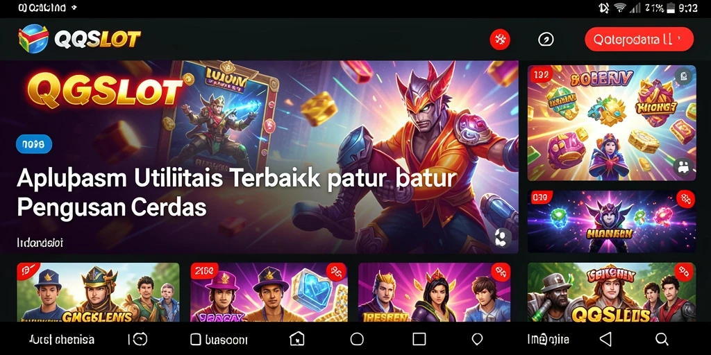 Tampilan utama QQSLOT dengan antarmuka sederhana dan fungsional.