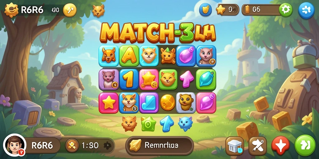 Tampilan menarik dari gameplay R6R6 yang penuh warna.