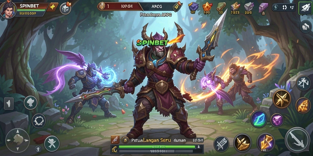 Tampilan gameplay menegangkan dalam dunia ARPG SPINBET.
