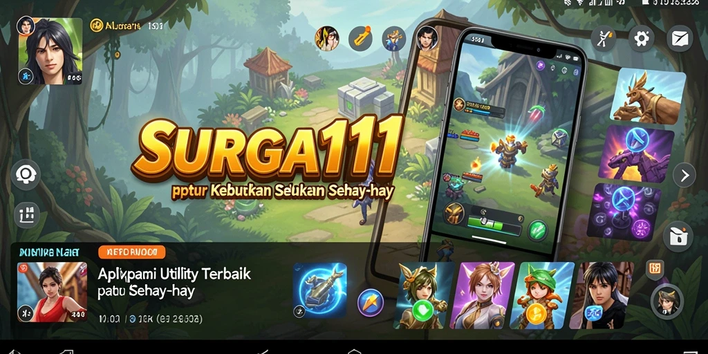 Tampilan utama SURGA11 dengan fitur-fitur utility yang menarik.